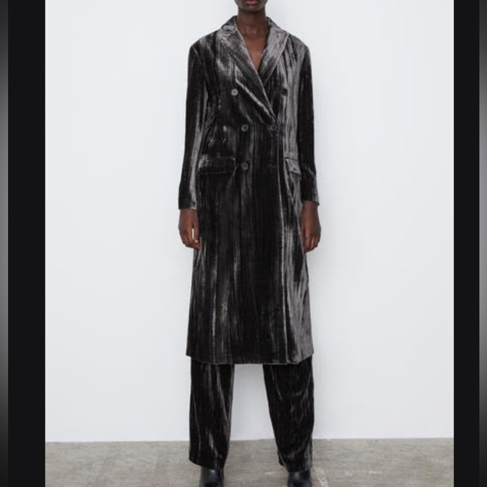 New Zara limited edition velvet coat